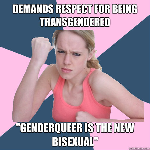 demands respect for being transgendered 