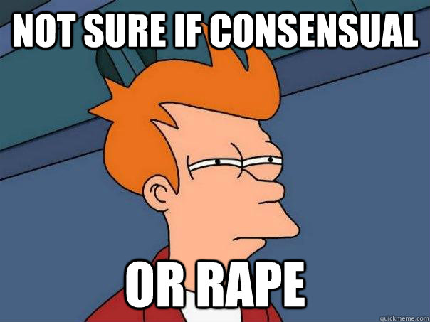 Not sure if consensual or rape  Futurama Fry