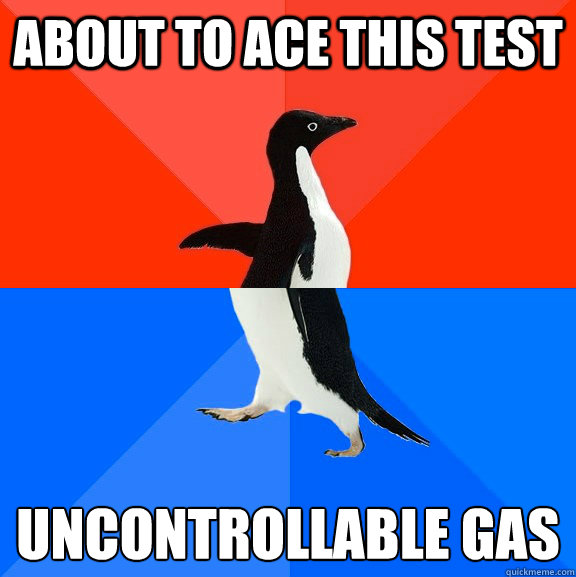 About to ace this test uncontrollable gas Socially Awesome Awkward