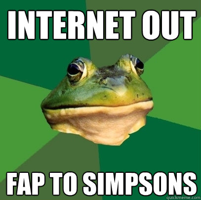 internet out Fap to simpsons  Foul Bachelor Frog