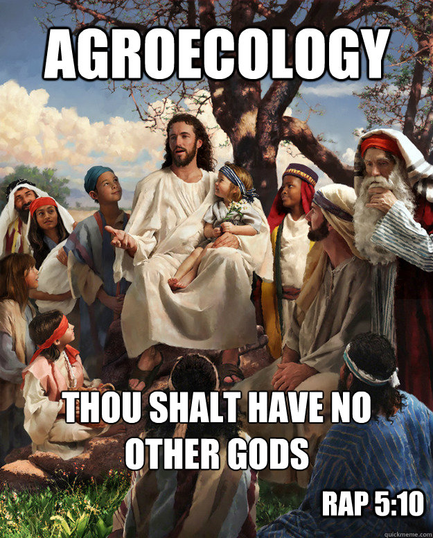 Agroecology Thou shalt have no 
other gods Rap 5:10  Rap Explanation Jesus