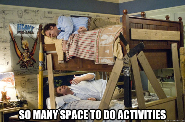 SO MANY SPACE TO DO ACTIVITIES - SO MANY SPACE TO DO ACTIVITIES  Step Brothers Activities