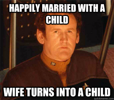 Happily married with a child wife turns into a child - Happily married with a child wife turns into a child  Bad Luck OBrien