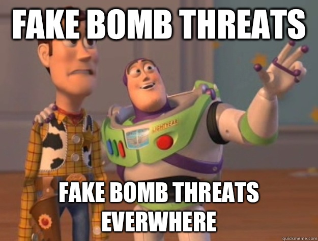 Fake Bomb Threats Fake Bomb Threats Everwhere  Buzz Lightyear
