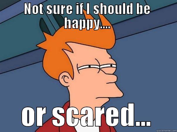 NOT SURE IF I SHOULD BE HAPPY.... OR SCARED... Futurama Fry