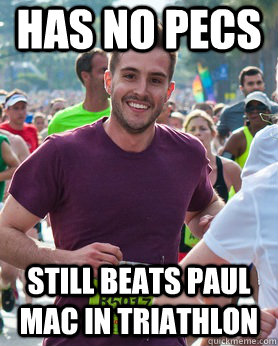 has no pecs still beats paul mac in triathlon  Ridiculously photogenic guy