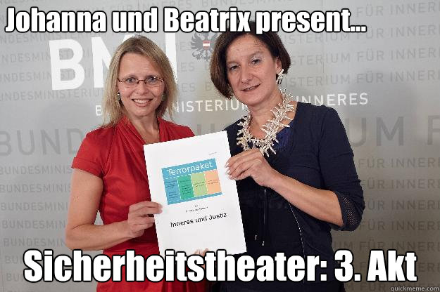 Johanna und Beatrix present... Sicherheitstheater: 3. Akt - Johanna und Beatrix present... Sicherheitstheater: 3. Akt  Misc