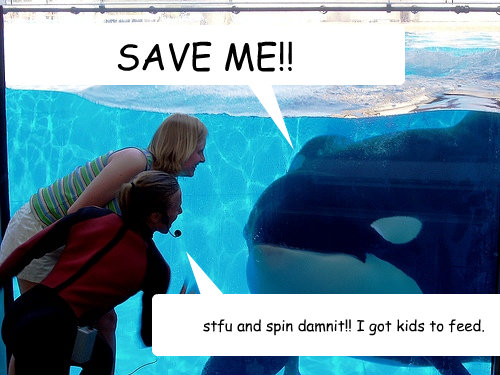 stfu and spin damnit!! I got kids to feed. SAVE ME!!  