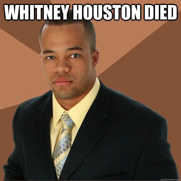 Whitney Houston Died   Successful Black Man