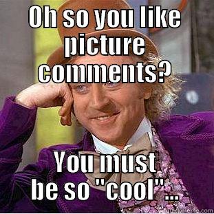 OH SO YOU LIKE PICTURE COMMENTS? YOU MUST BE SO 