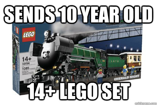 SENDS 10 Year old 14+ lego set - SENDS 10 Year old 14+ lego set  Scumbag Lego