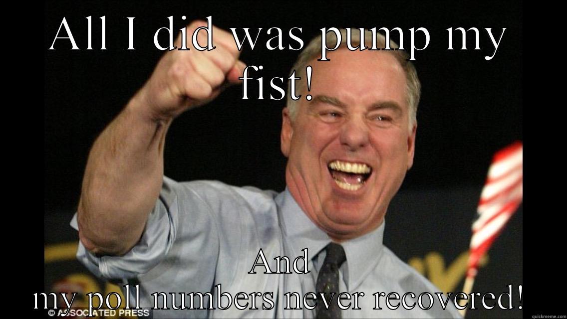 ALL I DID WAS PUMP MY FIST! AND MY POLL NUMBERS NEVER RECOVERED! Misc