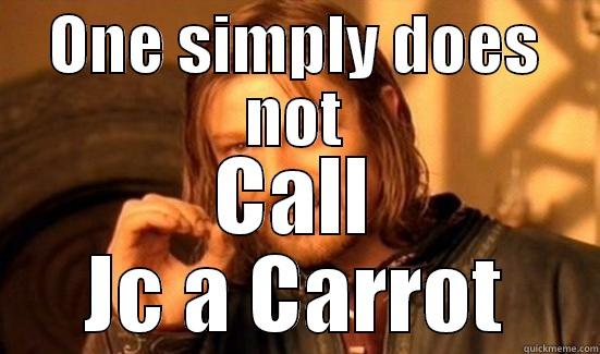 ONE SIMPLY DOES NOT CALL JC A CARROT Boromir