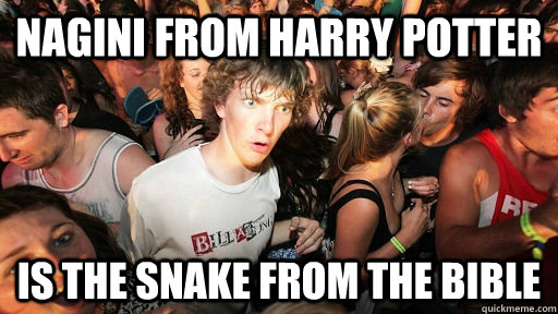 NAGINI FROM HARRY POTTER IS THE SNAKE FROM THE BIBLE  Sudden Clarity Clarence