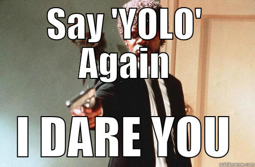 SAY 'YOLO' AGAIN I DARE YOU Misc