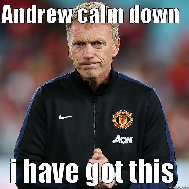 Andy .  - ANDREW CALM DOWN   I HAVE GOT THIS Misc