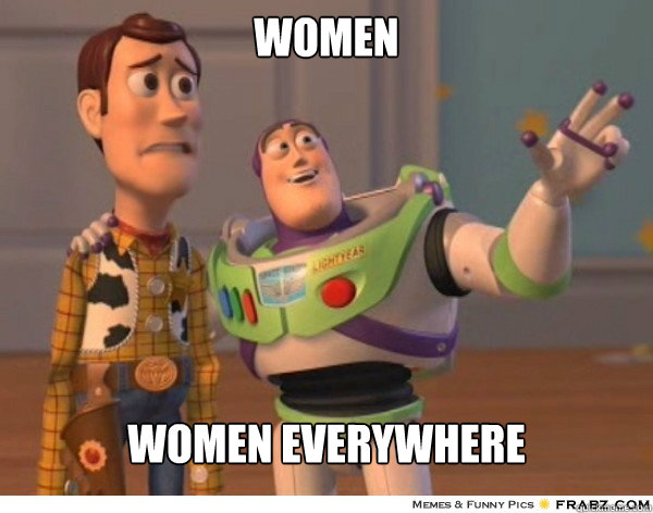 women women everywhere  Buzzlightyear