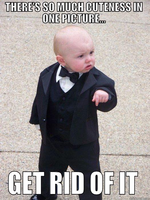 THERE'S SO MUCH CUTENESS IN ONE PICTURE... GET RID OF IT Baby Godfather