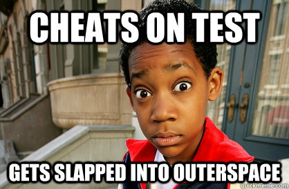 Cheats on test GETS SLAPPED INTO Outerspace  Everybody Hates Chris
