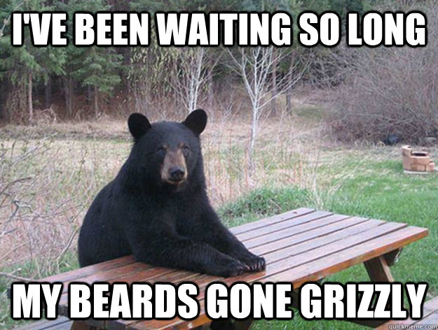 i've been waiting so long my beards gone grizzly - i've been waiting so long my beards gone grizzly  Misc