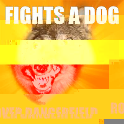 Fights a dog Rover Dangerfield - Fights a dog Rover Dangerfield  Retarded Wolf