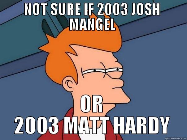 NOT SURE IF 2003 JOSH MANGEL OR 2003 MATT HARDY Futurama Fry