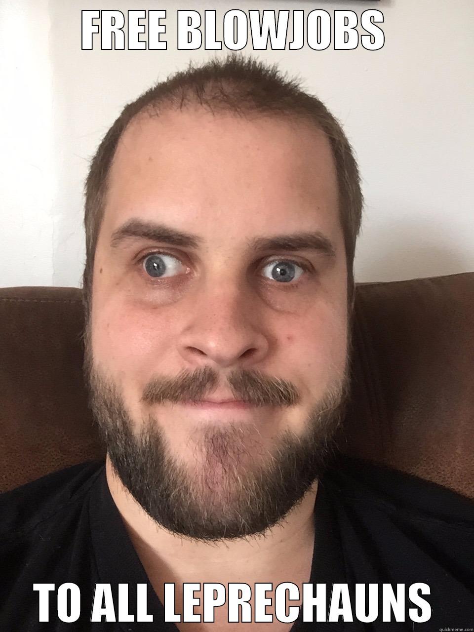 FREE BLOWJOBS TO ALL LEPRECHAUNS Misc