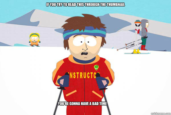 If you try to read this through the thumbnail  You're gonna have a bad time  Super Cool Ski Instructor