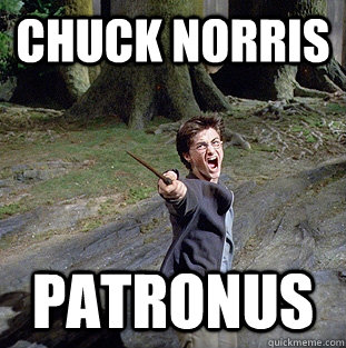 Chuck Norris Patronus  Pissed off Harry
