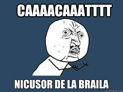 caaaacaaatttt nicusor de la braila  Y U No