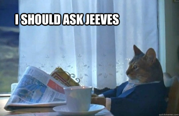 I SHOULD ASK JEEVES - I SHOULD ASK JEEVES  Sophisticated Cat