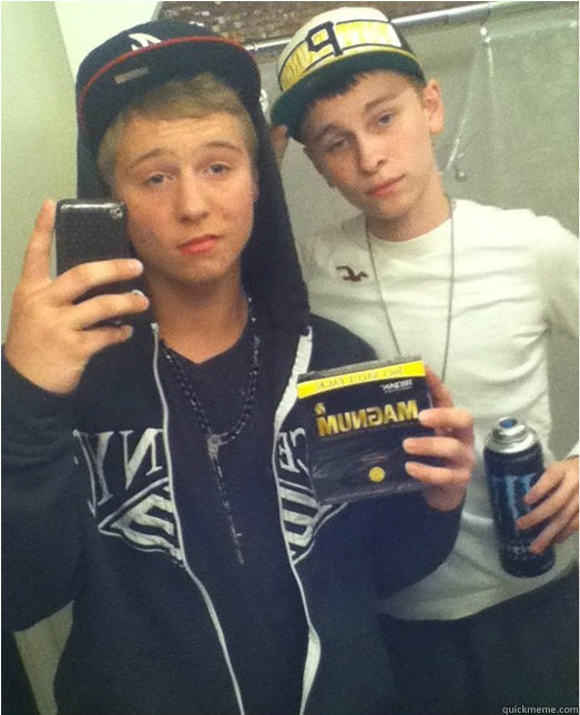 realized there was no age limit to buy condoms better stock up  Magnum Mike