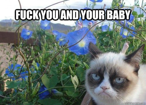 Fuck you and your baby  