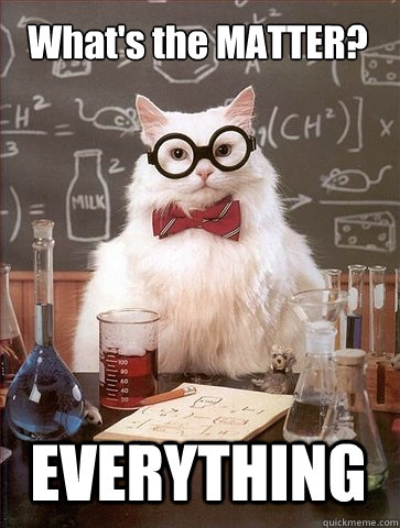 What's the MATTER? EVERYTHING  Chemistry Cat