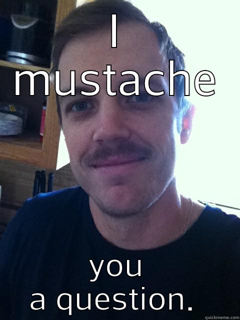 I MUSTACHE YOU A QUESTION.  Misc