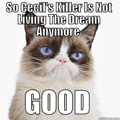 SO CECIL'S KILLER IS NOT LIVING THE DREAM ANYMORE  GOOD Misc