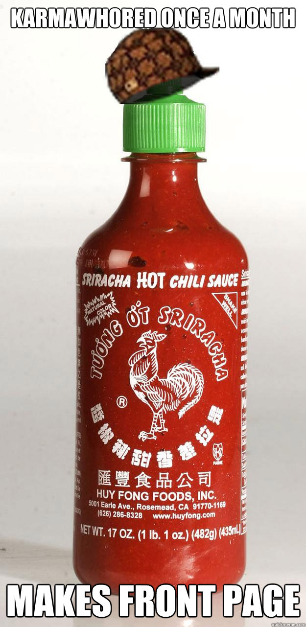 Karmawhored once a month Makes front page  