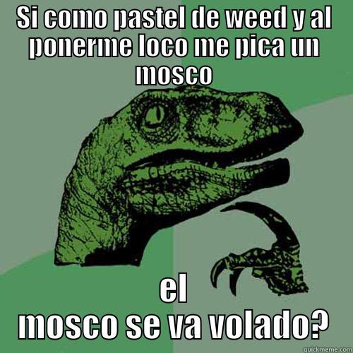 Se va volado el mosco? - SI COMO PASTEL DE WEED Y AL PONERME LOCO ME PICA UN MOSCO EL MOSCO SE VA VOLADO? Philosoraptor