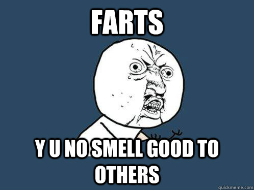 Farts y u no smell good to others  Y U No
