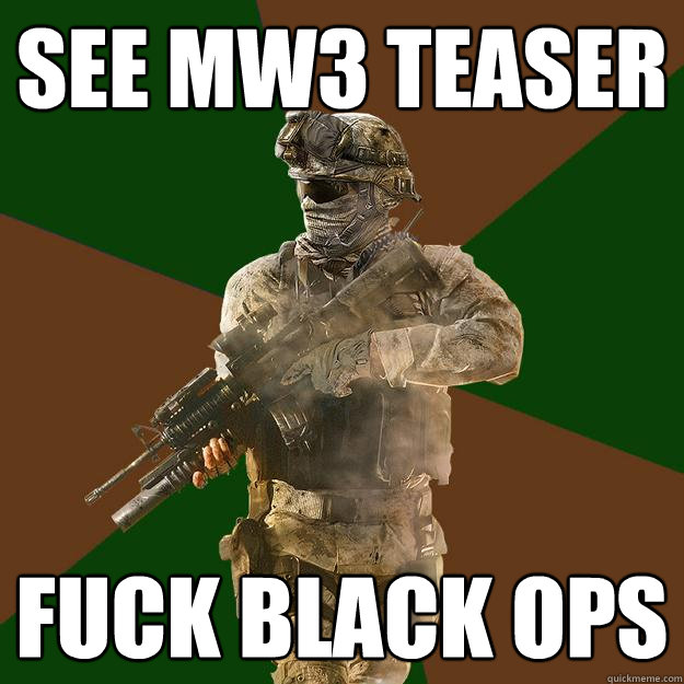 See MW3 Teaser Fuck Black Ops  Call of Duty Addict