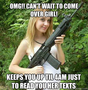 omg!! can't wait to come over girl! keeps you up til 4AM just to read you her texts  