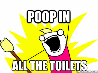 ALL THE TOILETS POOP IN   All The Thigns