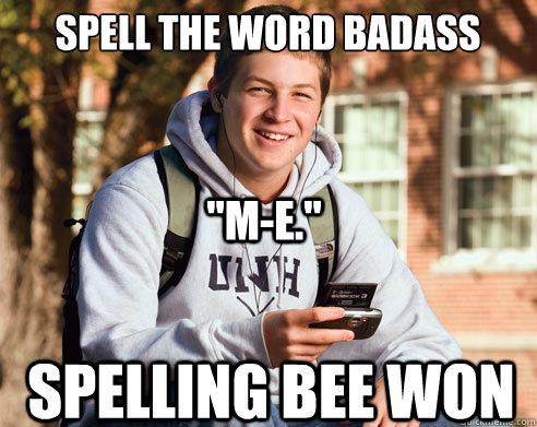 spell the word badass spelling bee won 