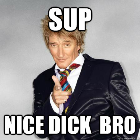 SUP NICE DICK  BRO - SUP NICE DICK  BRO  Rod Stewart Troll