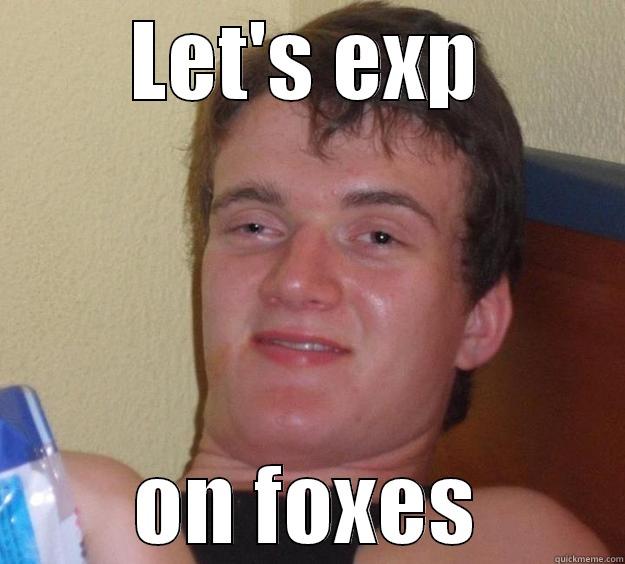 LET'S EXP ON FOXES 10 Guy