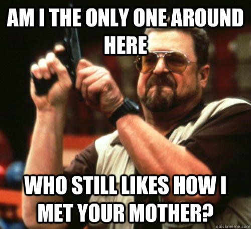 Am i the only one around here who still likes how i met your mother?  Am I The Only One Around Here