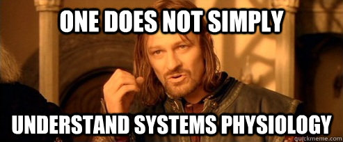 One does not simply understand systems physiology  One Does Not Simply
