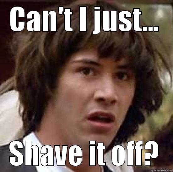 CAN'T I JUST... SHAVE IT OFF? conspiracy keanu