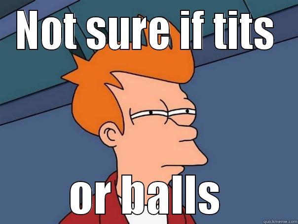 NOT SURE IF TITS OR BALLS Futurama Fry