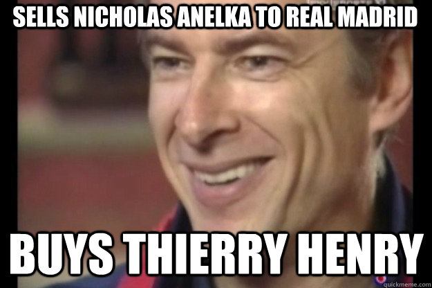 Sells Nicholas Anelka to Real Madrid Buys Thierry Henry - Sells Nicholas Anelka to Real Madrid Buys Thierry Henry  Winning Arsene Wenger.